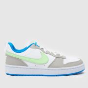 Nike grey multi court borough low recraft Boys Youth trainers