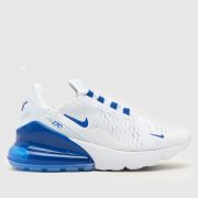 Nike navy & white air max 270 Youth trainers