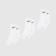 Nike white & black crew sock 3 pack