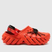 Crocs echo reflective laces clog sandals in red