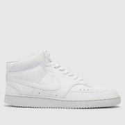 Nike court vision mid next nature trainers in white