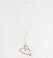 La Jewellery Recycled Silver Love Necklace