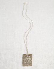 La Jewellery Recycled Silver After the Storm Necklace for Him