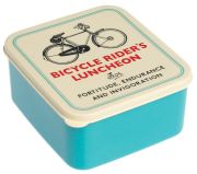 Bicycle Rider's Luncheon Square Lunch Box
