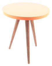 Sheesham Wood Side Table - Peach