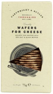 Cartwright & Butler Wafers for Cheese with SS & Bk Pepper - 75g