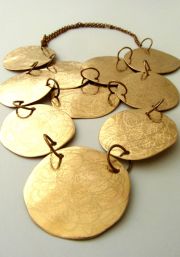 La Jewellery Recycled Zarrin Brass Neck Art
