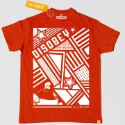 All Riot 'Disobey' Political T-Shirt - Red