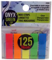 Recycled PET Self-Adhesive Index Strips - 5 Rainbow Colours - 125 Pack