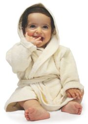 Organic Cotton Baby Robe - 0-2yrs