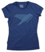 Silverstick Womens Logo Organic Cotton T-shirt - Navy
