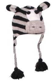 Kid's Fair Trade Zebra Chullo Hat - One Size