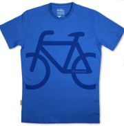 Silverstick Men's Bike Organic Cotton T-Shirt - Atlantic Blue