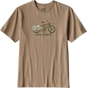 Patagonia Mens Live Simply Cargo Bike T-Shirt - Khaki