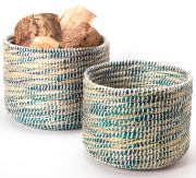 Woven Storage Baskets - Set of 2