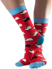 Doris & Dude Womens Red Sheep Bamboo Socks - Size 3-7
