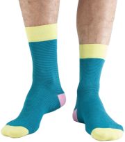 Doris & Dude Mens Blue Striped Bamboo Socks - Size 7-11