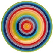 Hand Painted Rainbow Plate - 26cm