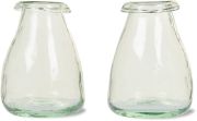 Recycled Glass Bud Vase - set of 2