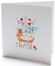 New Born Baby Cradle Card