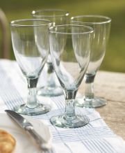 Recycled Large Wine Glasses - Set of 4