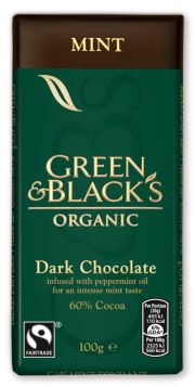 Green & Black's Organic Dark Chocolate with Mint - 100g