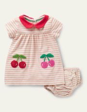 Crochet Jersey Dress Molly Mahon Cherries Baby Boden, Molly Mahon Cherries