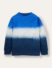 Printed Sweatshirt Blue Dip Dye Boden, Blue Dip Dye