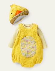 Dress-Up Chick Set Sweetcorn Yellow Chick Baby Boden, Sweetcorn Yellow Chick