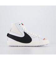 Nike Blazer Mid 77 Jumbo Trainers White Black White Sail