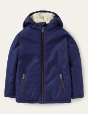 Cosy Sherpa-lined Anorak College Navy Boden, College Navy