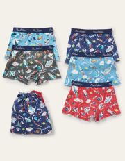 Boxers 5 Pack Multi Space Boys Boden, Multi Space