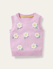 Knitted Tank Top Orchid Petal Girls Boden, Orchid Petal
