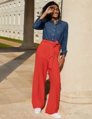 Allendale Trousers Cherry Red Women Boden, Cherry Red