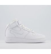 Nike Air Force 1 Mid Junior Trainers White