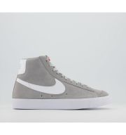 Nike Blazer Mid 77 Trainers SUEDE LIGHT SMOKE GREY WHITE SMOKE GREY BLACK