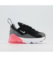 Nike Air Max 270 Toddler Trainers BLACK METALLIC SILVER SMOKE GREY