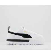 Puma Mayze Trainers WHITE BLACK WHITE