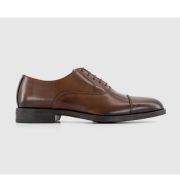 Poste Paddington Oxford Toecap Shoes Tan Leather