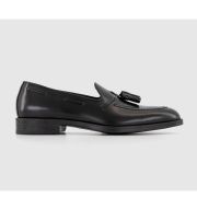 Poste Painswick Tassel Loafers Black Leather