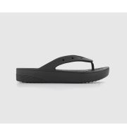 Crocs Classic Platform Flip Flops Black