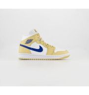 Jordan Air 1 Mid Trainers Lemon Wash Lapis White