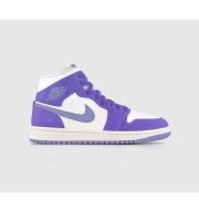 Jordan Air 1 Mid Trainers Action Grape Sky Light Purple Sail