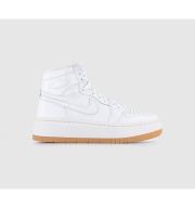 Jordan Air 1 Elevate Hi Trainers White White Sail Gum Light Brown