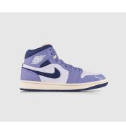 Jordan Air 1 Mid Trainers Sky Light Purple Barely Grape Guava Ice