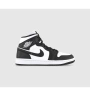 Jordan Air 1 Mid Trainers White Black White