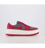 Jordan Air 1 Elevate Low Trainers Dark Grey Varsity Red Sail