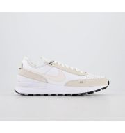 Nike Waffle One Trainers White Phantom Habanero Red Leather