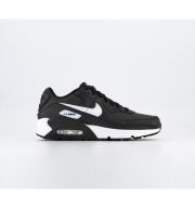 Nike Air Max 90 Junior Trainers Black White Black