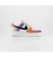 Nike Air Force 1 07 Trainers Summit White Black Bright Mandarin